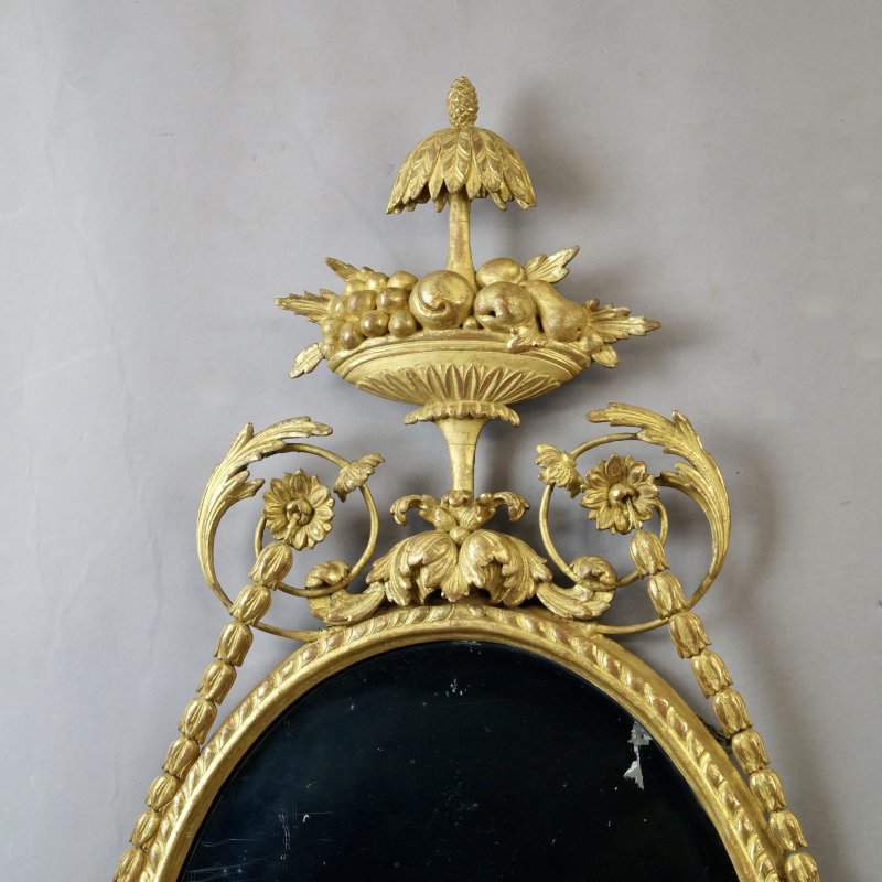 A superb pair of 18thC gilt frame mirrors
